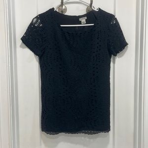 Black lace blouse